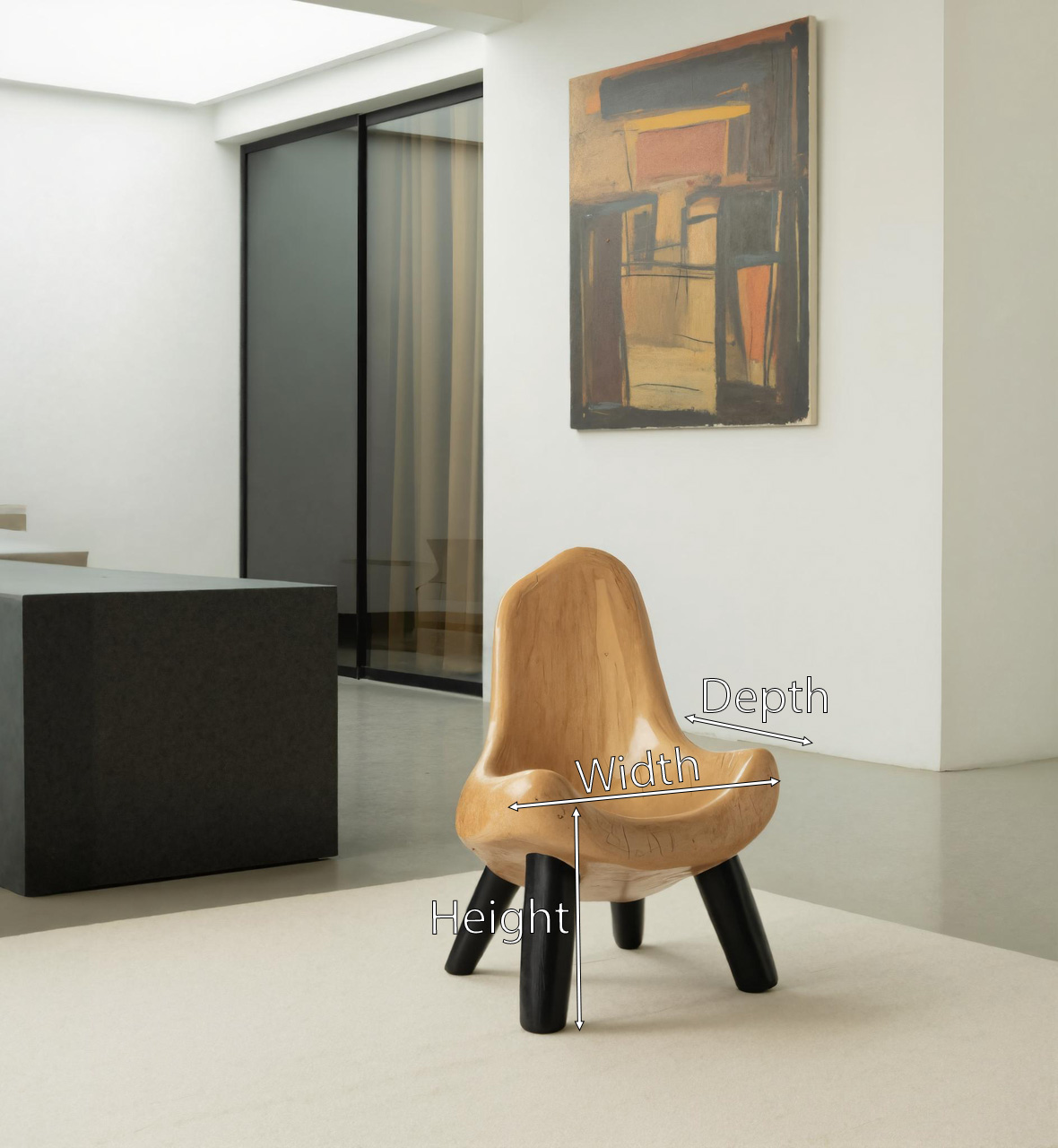 Modern Sculptural Accent Chair For Living Room Or Nursery Lynnsnail
