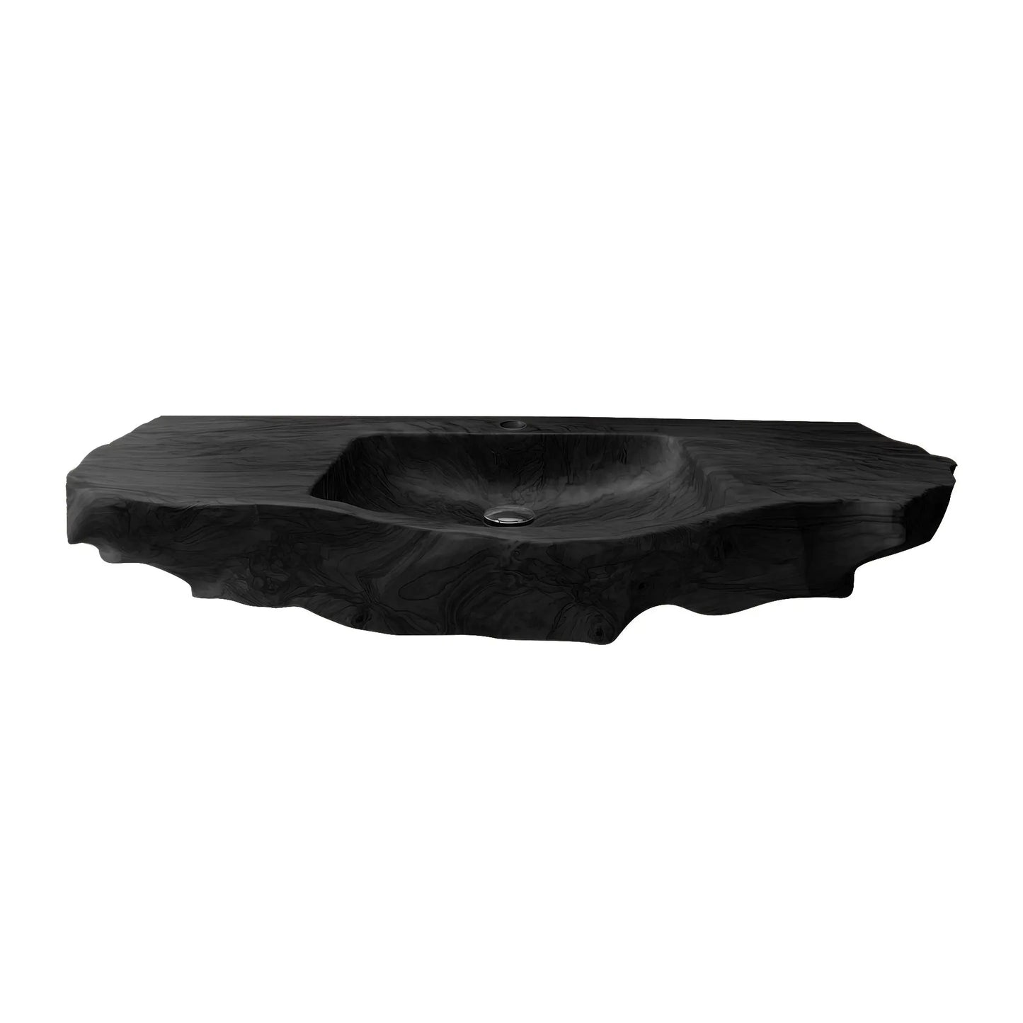Aurevik Live Edge Solid Wood Floating Bathroom Vanity with Integrated Sink Lynnsnail