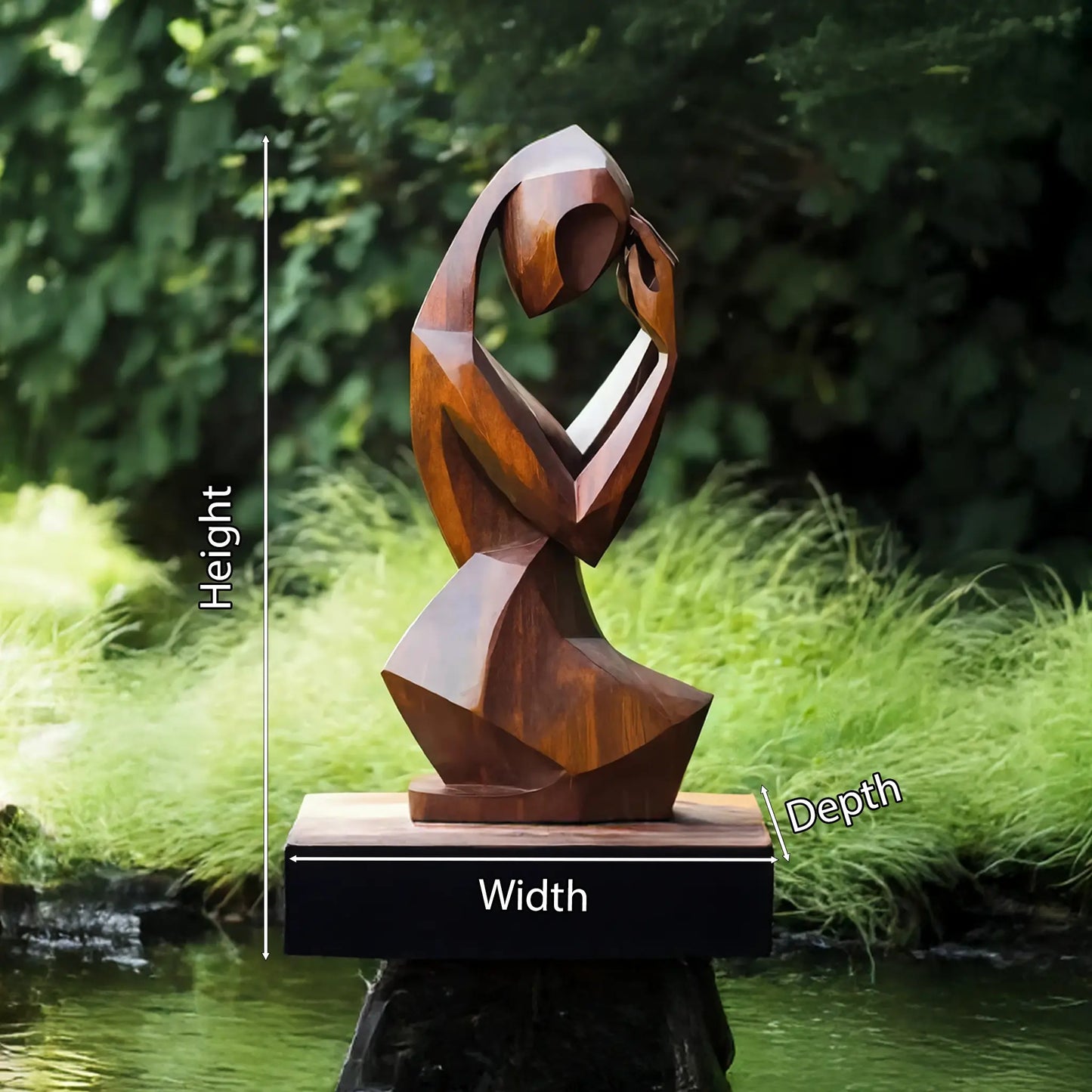 Mid Century Abstract Sculpture For Modern Outdoor Space Lynnsnail