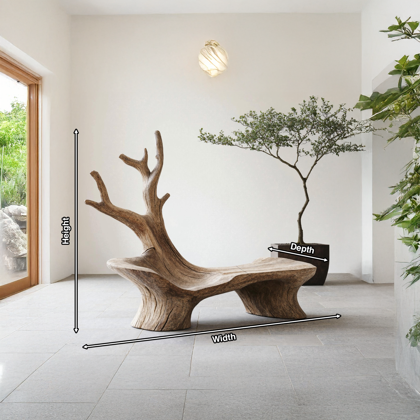Mid Century Branch Bench Outdoor Seating For Timeless Patio Comfort Lynnsnail