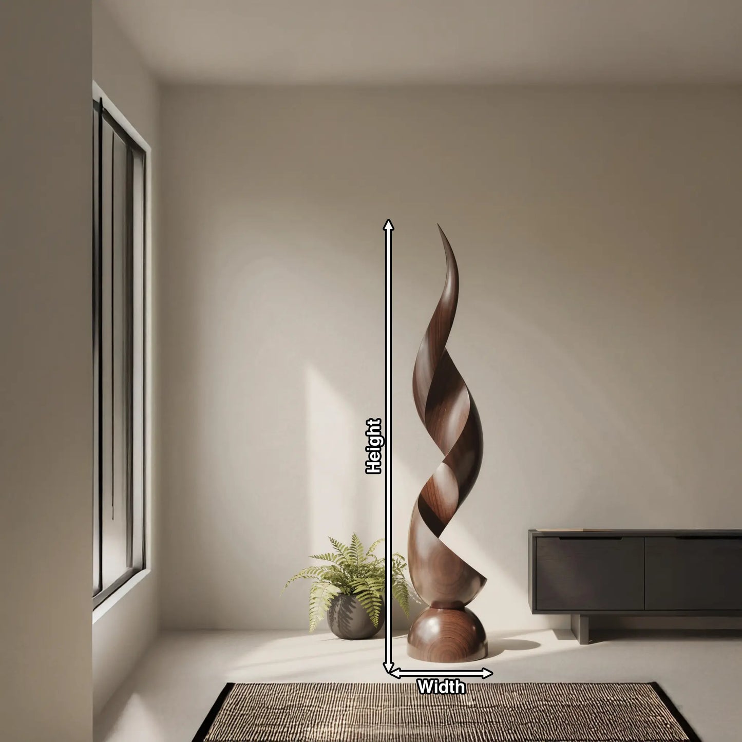 Handcrafted Organic Contemporary Landscape Sculpture For Office Decor Lynnsnail