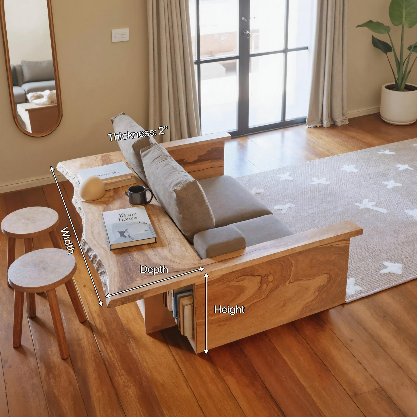 Contemporary Sofa With Built In Side Table For Living Room Lynnsnail