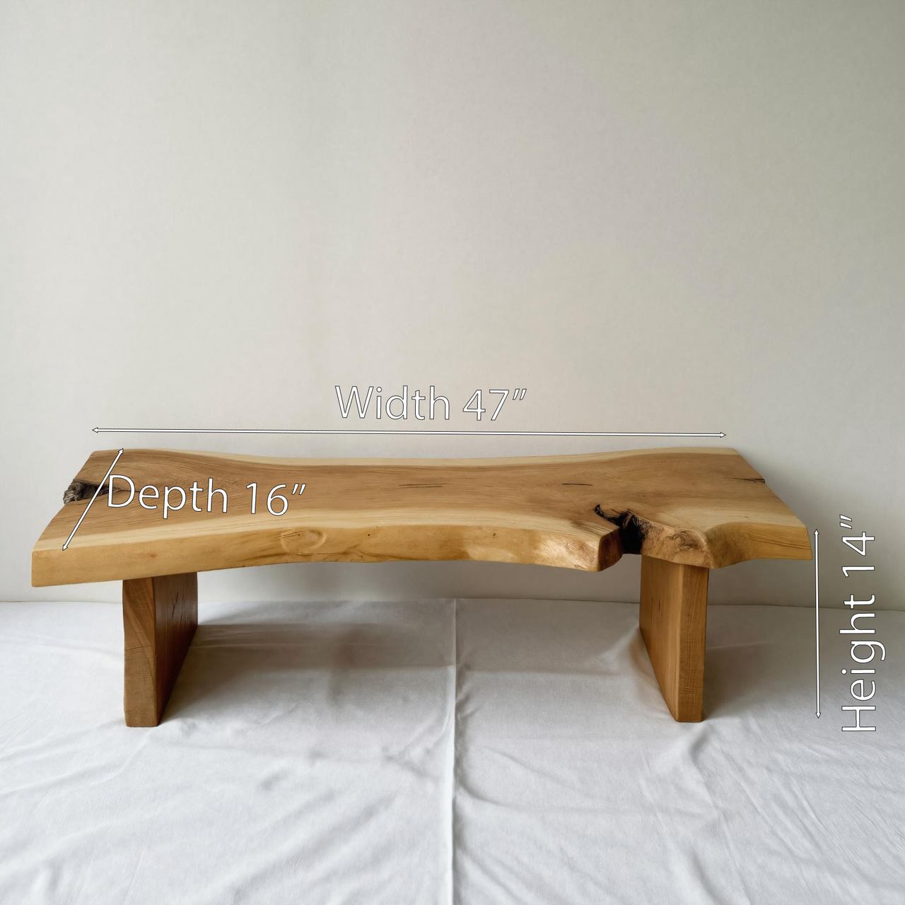Minimalist Live Edge Bench For Entryway Lynnsnail