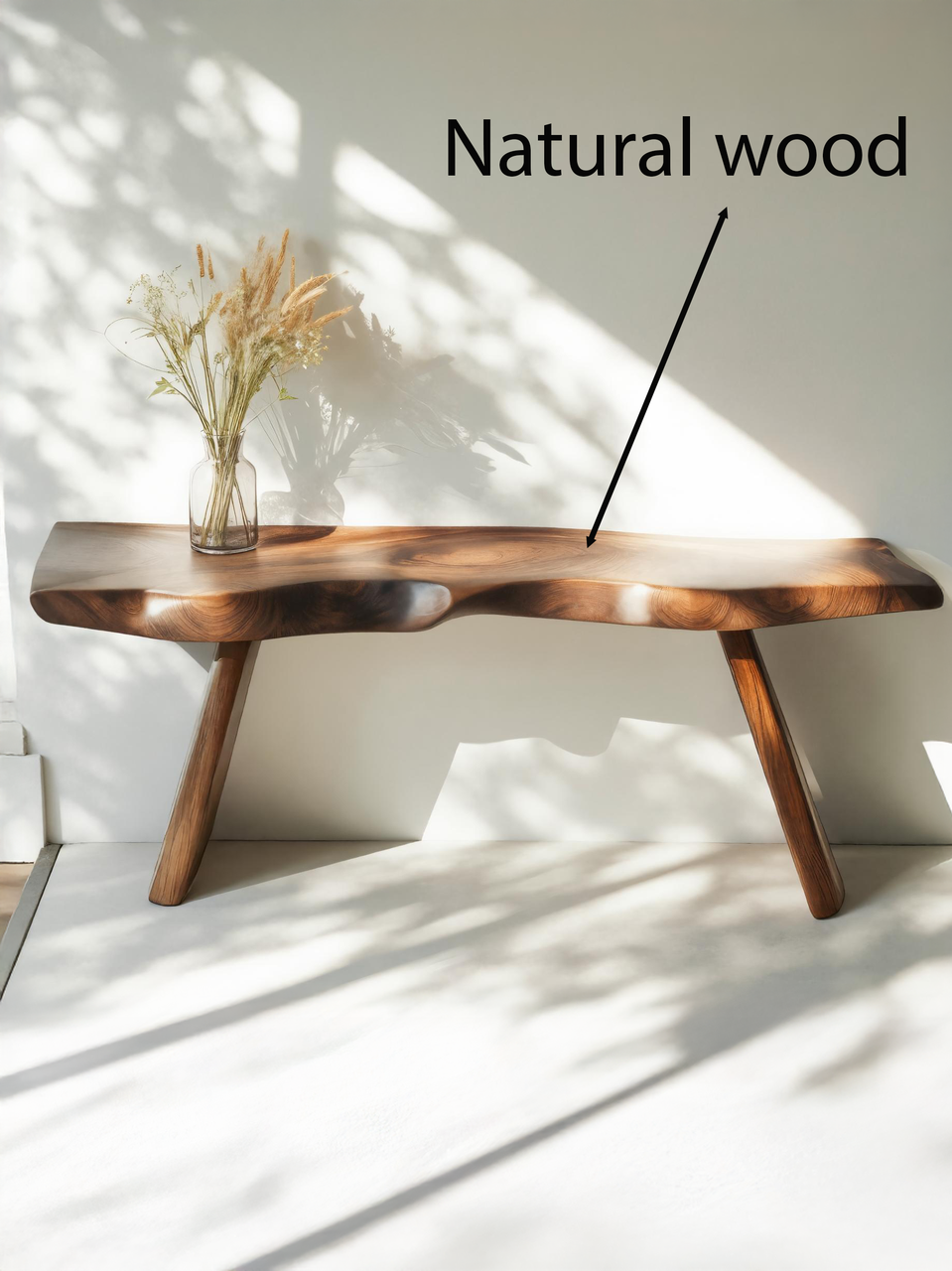 Organic Live Edge Bench For Entryway Or Hallway Lynnsnail