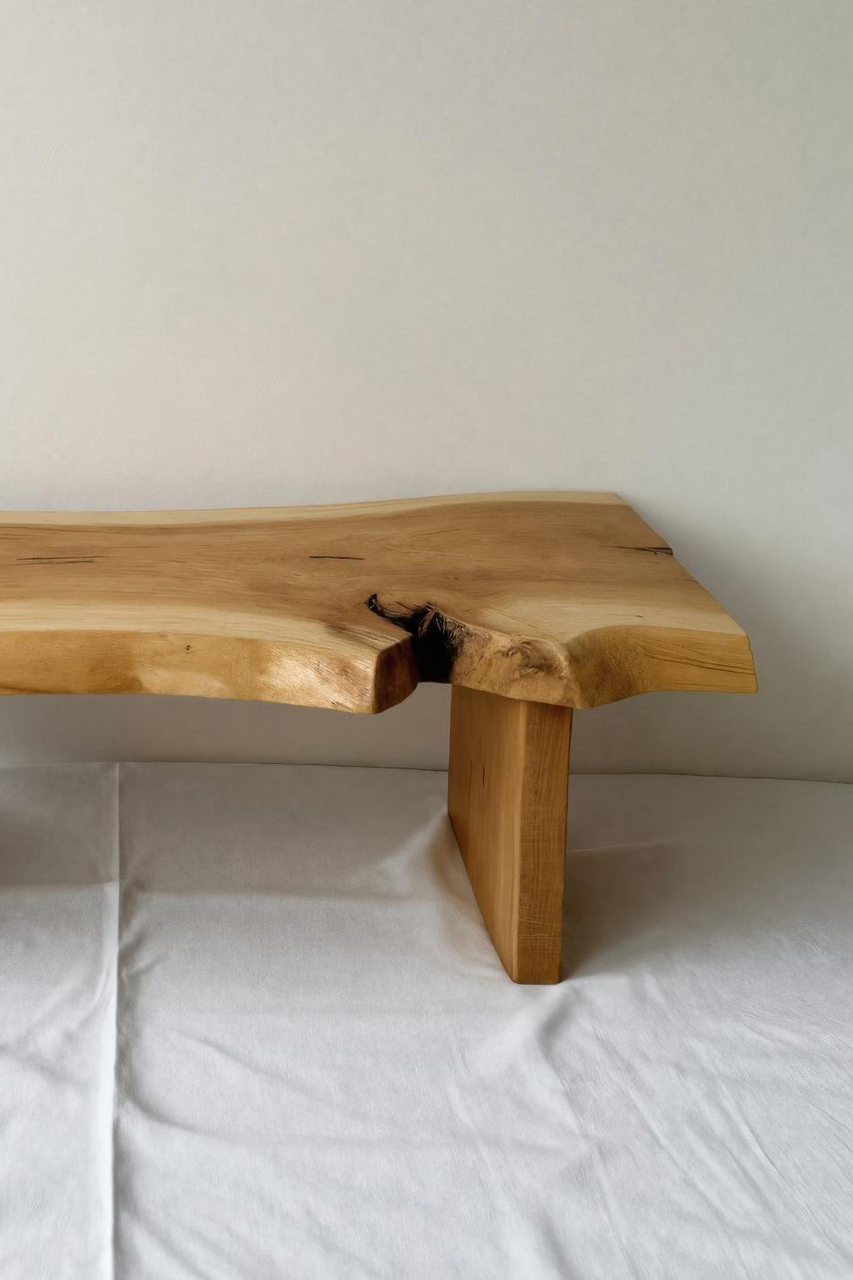 Minimalist Live Edge Bench For Entryway Lynnsnail