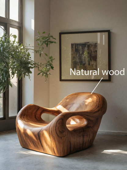 Modern Sculptural Lounge Chair For Living Room Or Reading Corner Lynnsnail