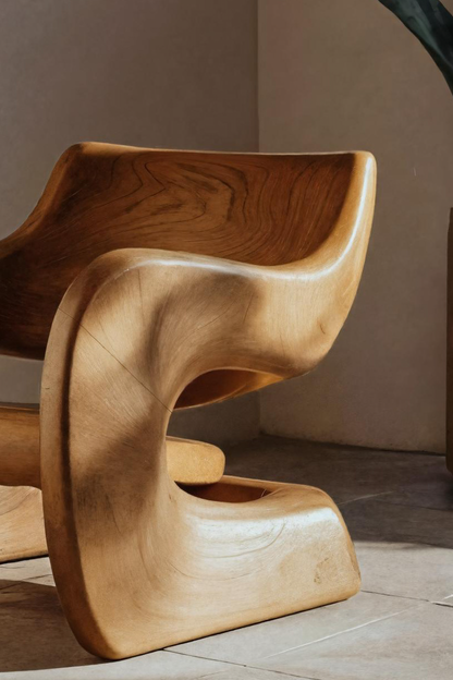 Artistic Sculptural Lounge Chair For Living Room Or Interior Lynnsnail