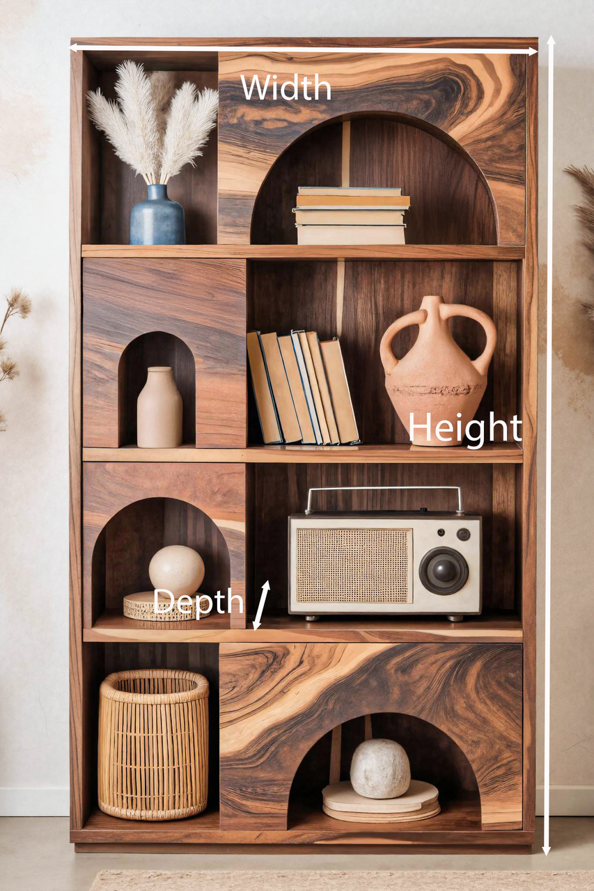 Modern Arch Bookshelf For Living Room Or Office Lynnsnail