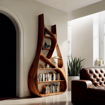 Minimalist Sculptural Bookshelf For Living Room Furniture Lynnsnail