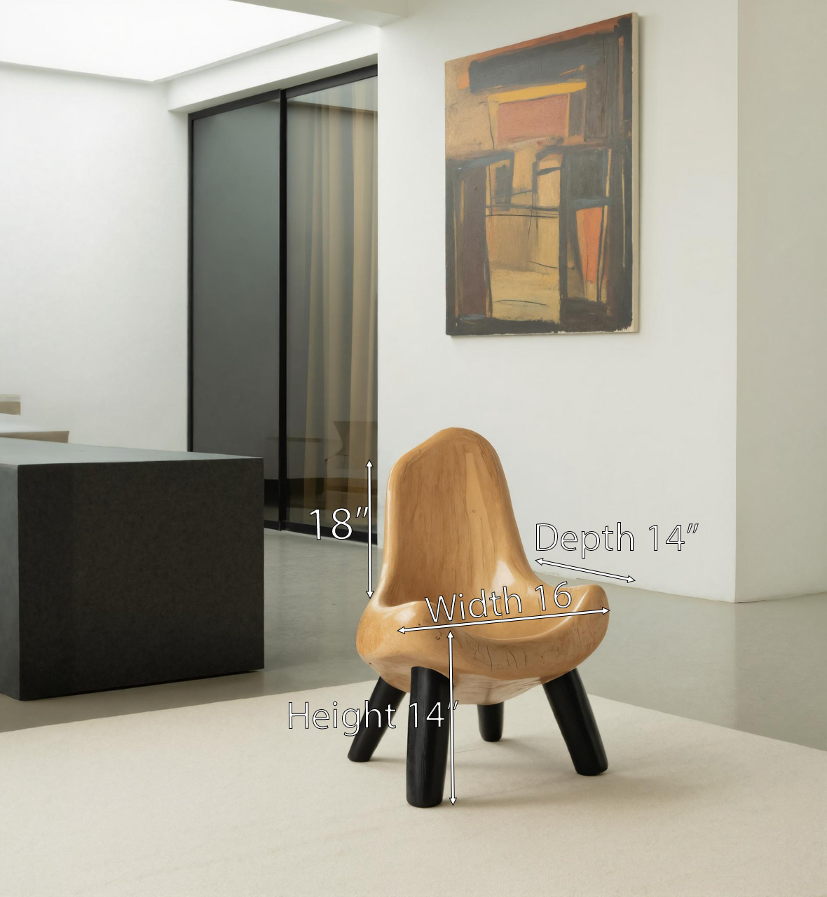 Modern Sculptural Accent Chair For Living Room Or Nursery Lynnsnail