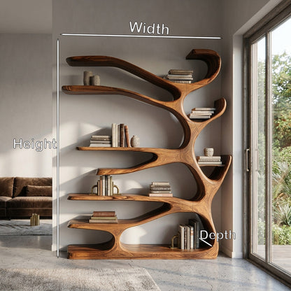 Rustic Wood Bookshelf For Home Furniture Lynnsnail