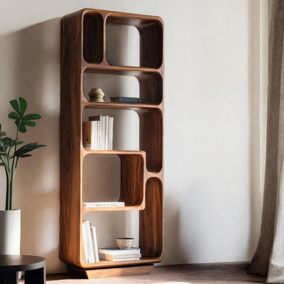 Minimalist Tall Bookshelf For Living Room Or Entryway Lynnsnail