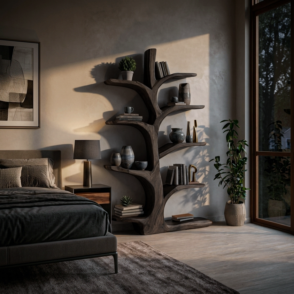 Minimal Natural Wood Bookshelf For Home Lynnsnail