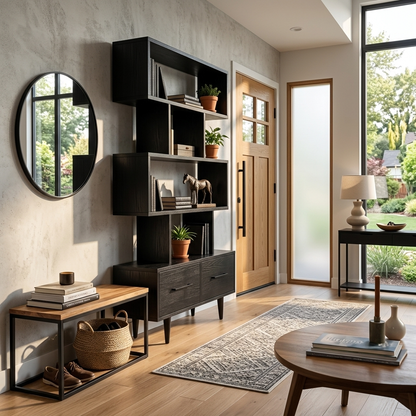 Minimal Natural Wood Bookshelf With Tiers For Home Decor Lynnsnail