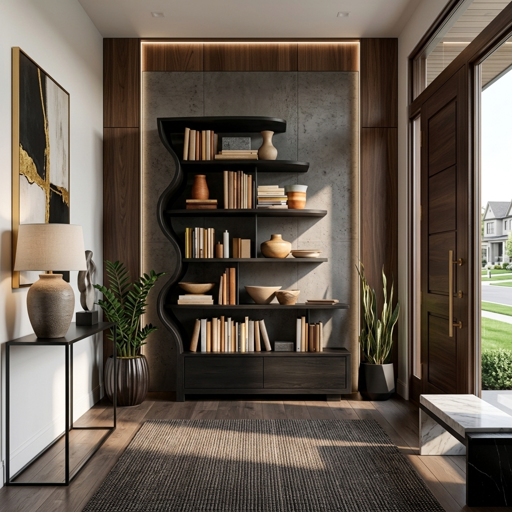 Contemporary Natural Wood Bookshelf For Interior Space Lynnsnail