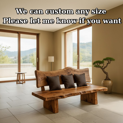 Handcrafted Solid Wood Sofa – Modern Minimalist Frame with Warm Natural Grain Lynnsnail