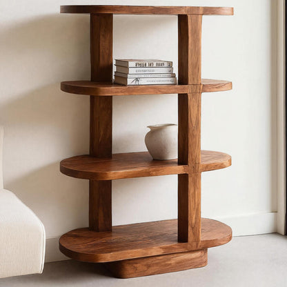 Modern Open Bookcase For Living Room Space Lynnsnail