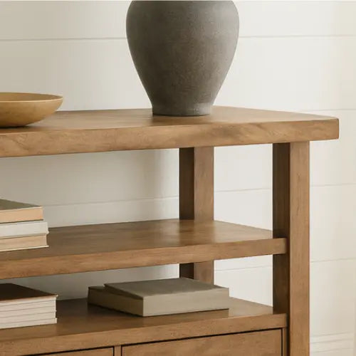 Handcrafted Solid Wood Console Table – Modern Rustic Elegance Lynnsnail