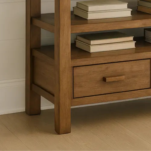 Handcrafted Solid Wood Console Table – Modern Rustic Elegance Lynnsnail