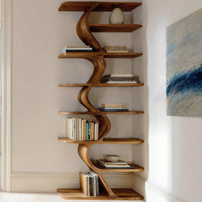 Organic Bookshelf For Living Room Interiors Lynnsnail