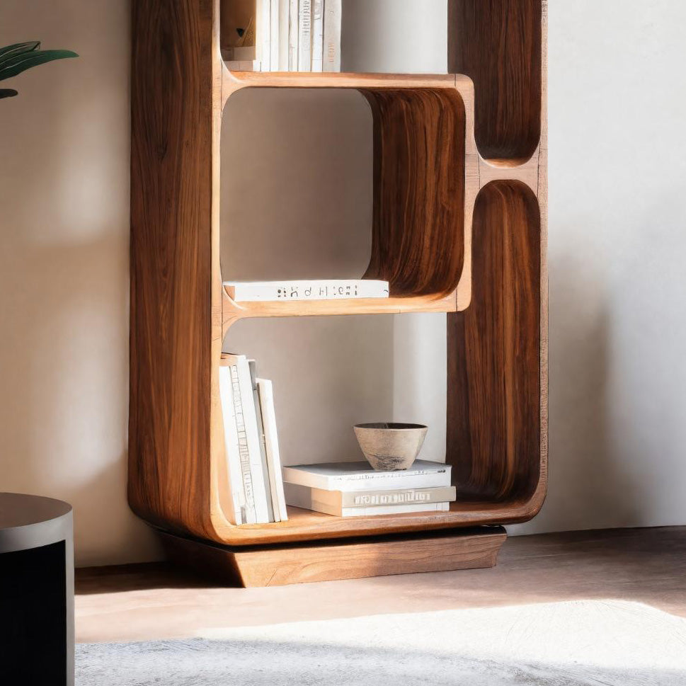 Minimalist Tall Bookshelf For Living Room Or Entryway Lynnsnail