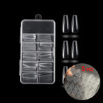 100pcs Long Ballerina Nail Tips – Full Cover Coffin False Nails – Acrylic DIY Kit