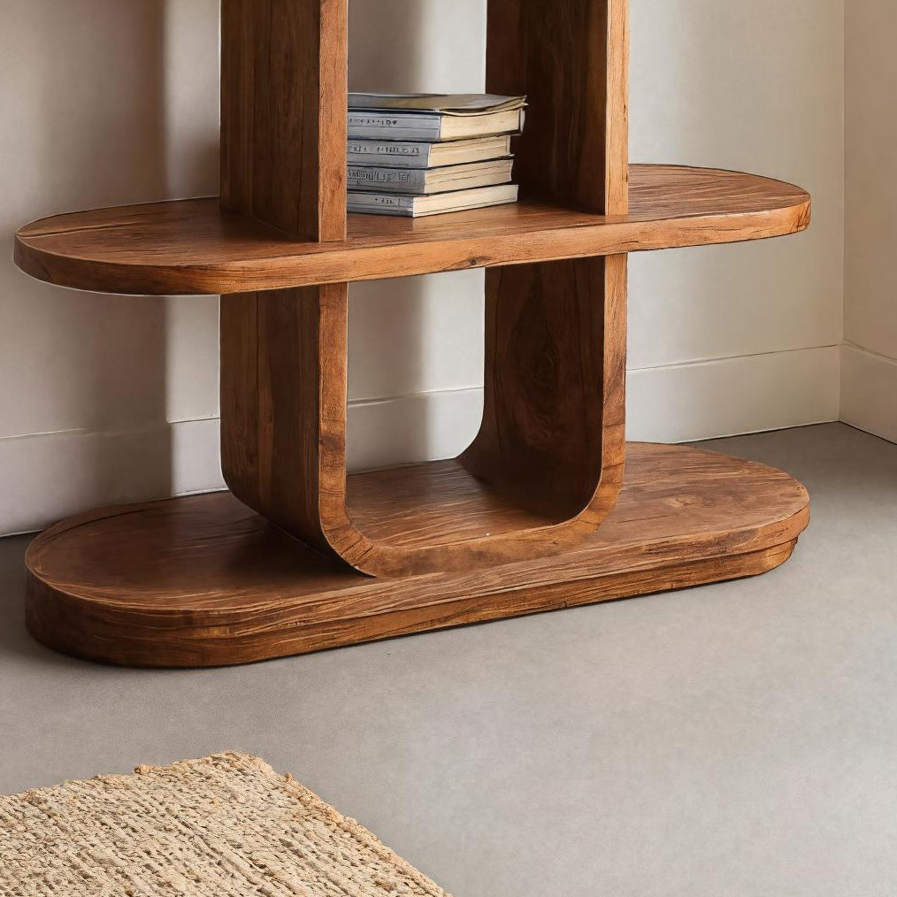 Handcrafted Bookshelf Open Storage Design For Living Room Lynnsnail