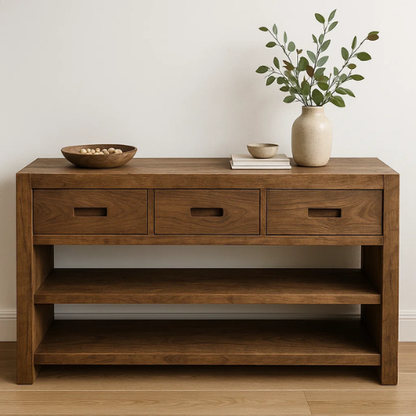Handcrafted Solid Wood Console, Console Table Lynnsnail