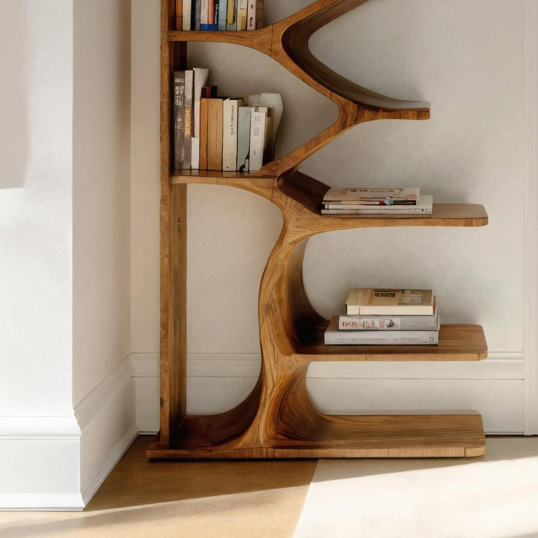 Modern Freestanding Bookshelf For Living Room Lynnsnail