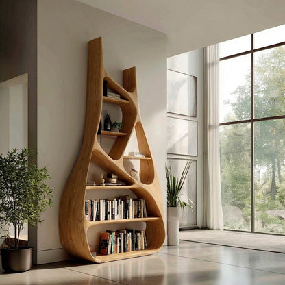 Minimalist Sculptural Bookshelf For Living Room Furniture Lynnsnail
