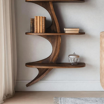 Organic Wall Bookshelf For Living Room Or Bedroom Lynnsnail
