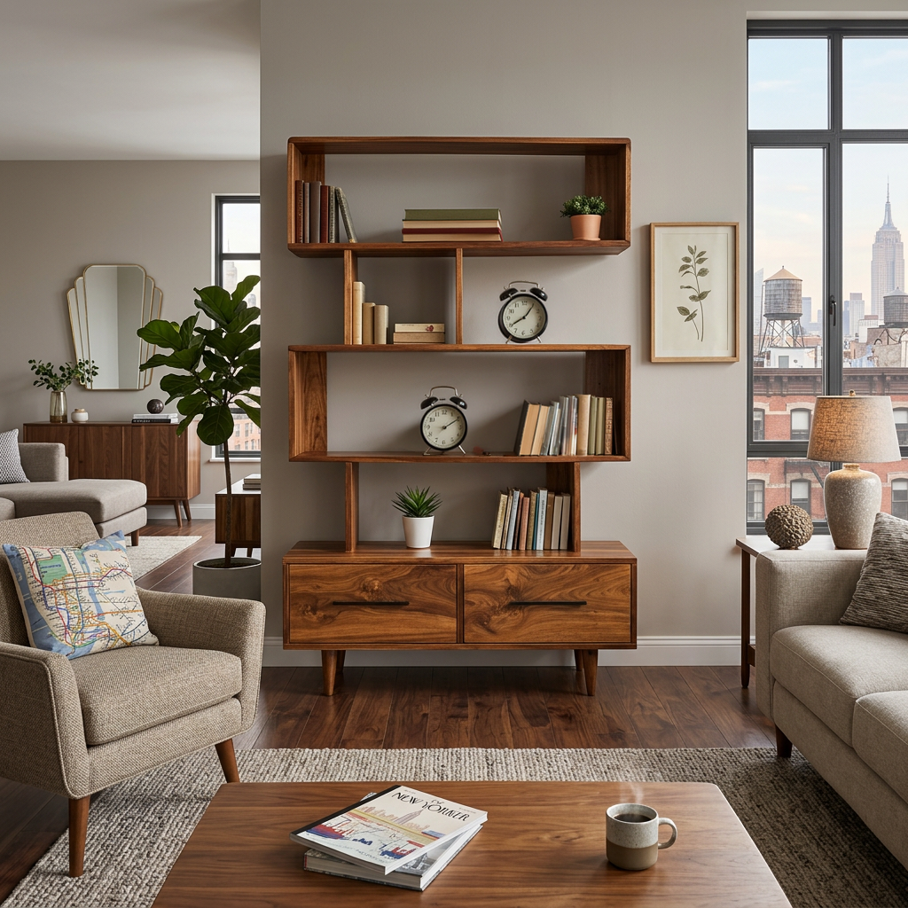 Minimal Natural Wood Bookshelf With Tiers For Home Decor Lynnsnail