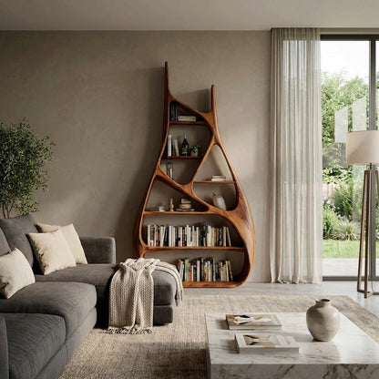 Minimalist Sculptural Bookshelf For Living Room Furniture Lynnsnail