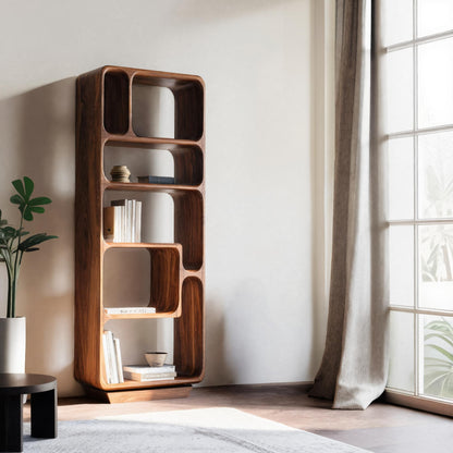 Minimalist Tall Bookshelf For Living Room Or Entryway Lynnsnail
