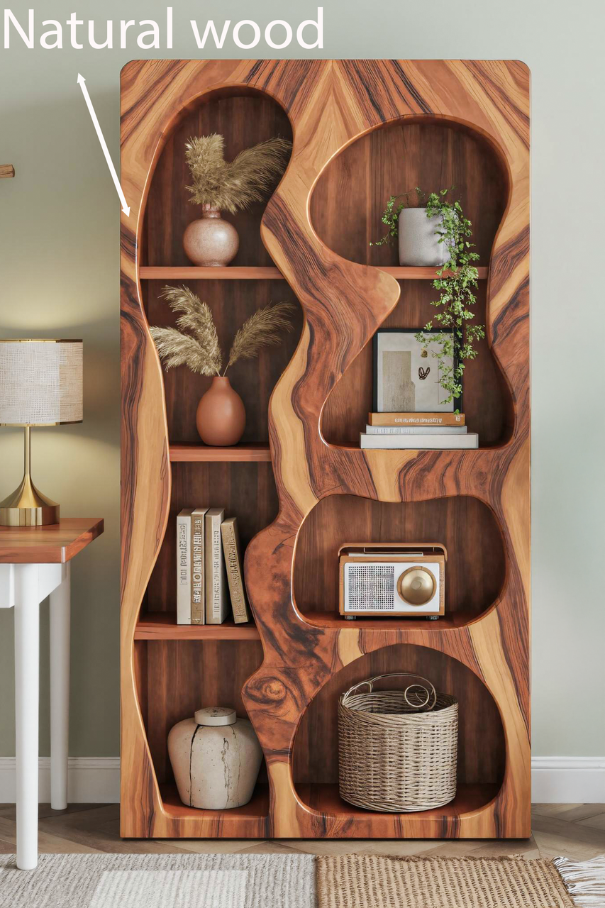 Organic Sculptural Bookshelf For Living Room Or Office Lynnsnail