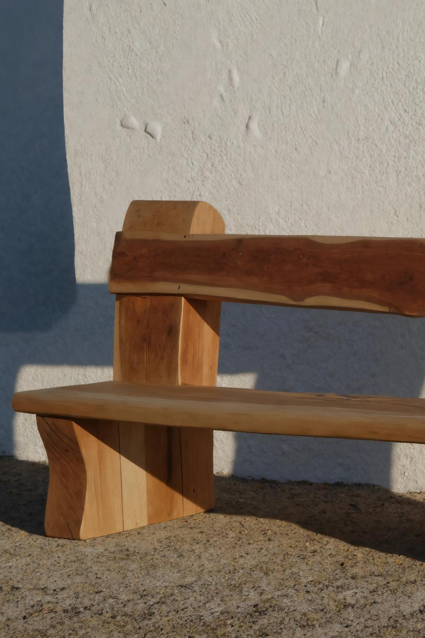 Rustic Live Edge Bench With Natural Finish For Yard Or Porch Lynnsnail