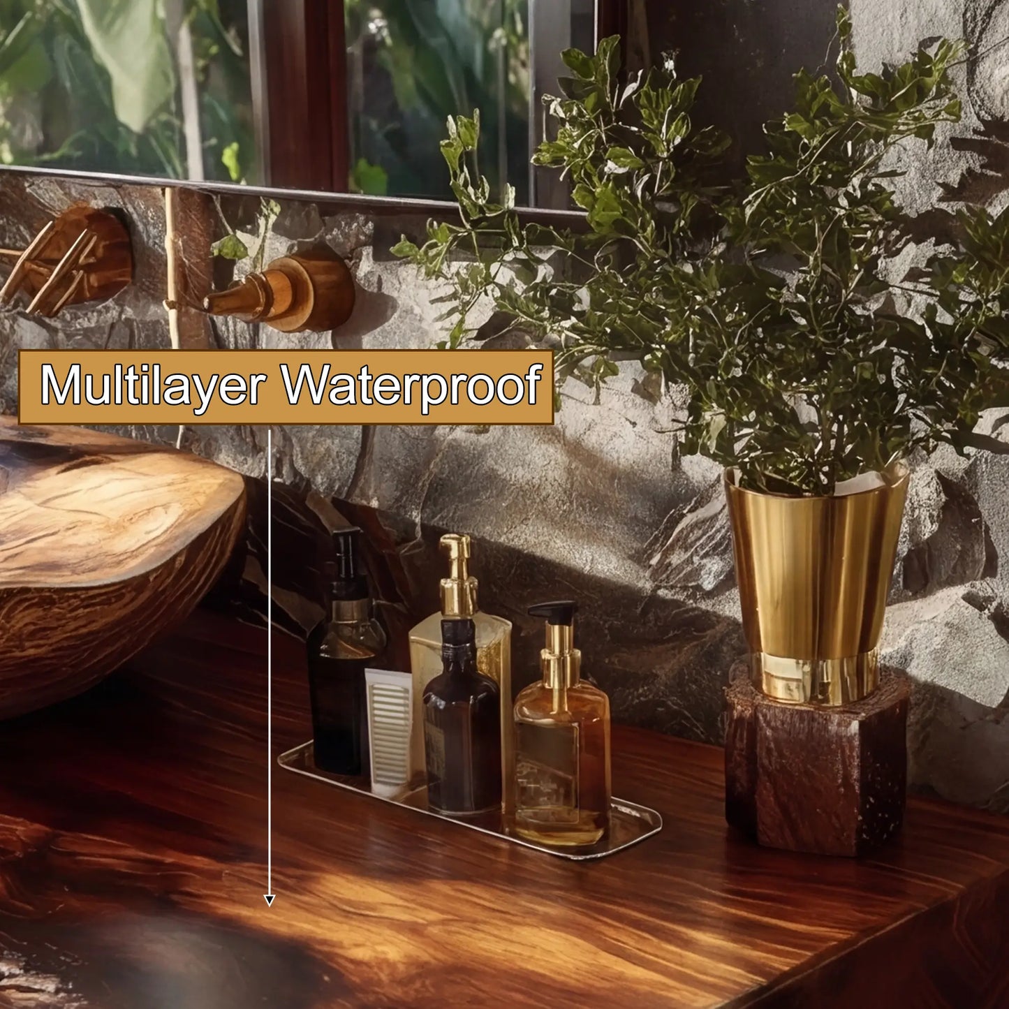 Alvoria Live Edge Solid Wood Floating Bathroom Vanity SPA563429 Lynnsnail
