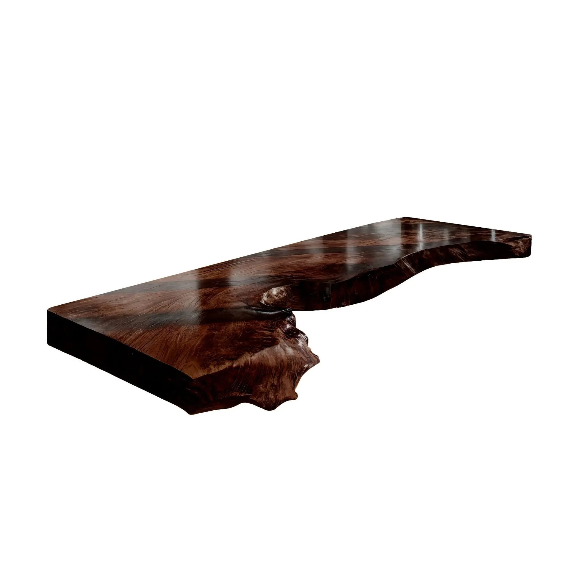 Arborex Live Edge Solid Wood Floating Desk Lynnsnail