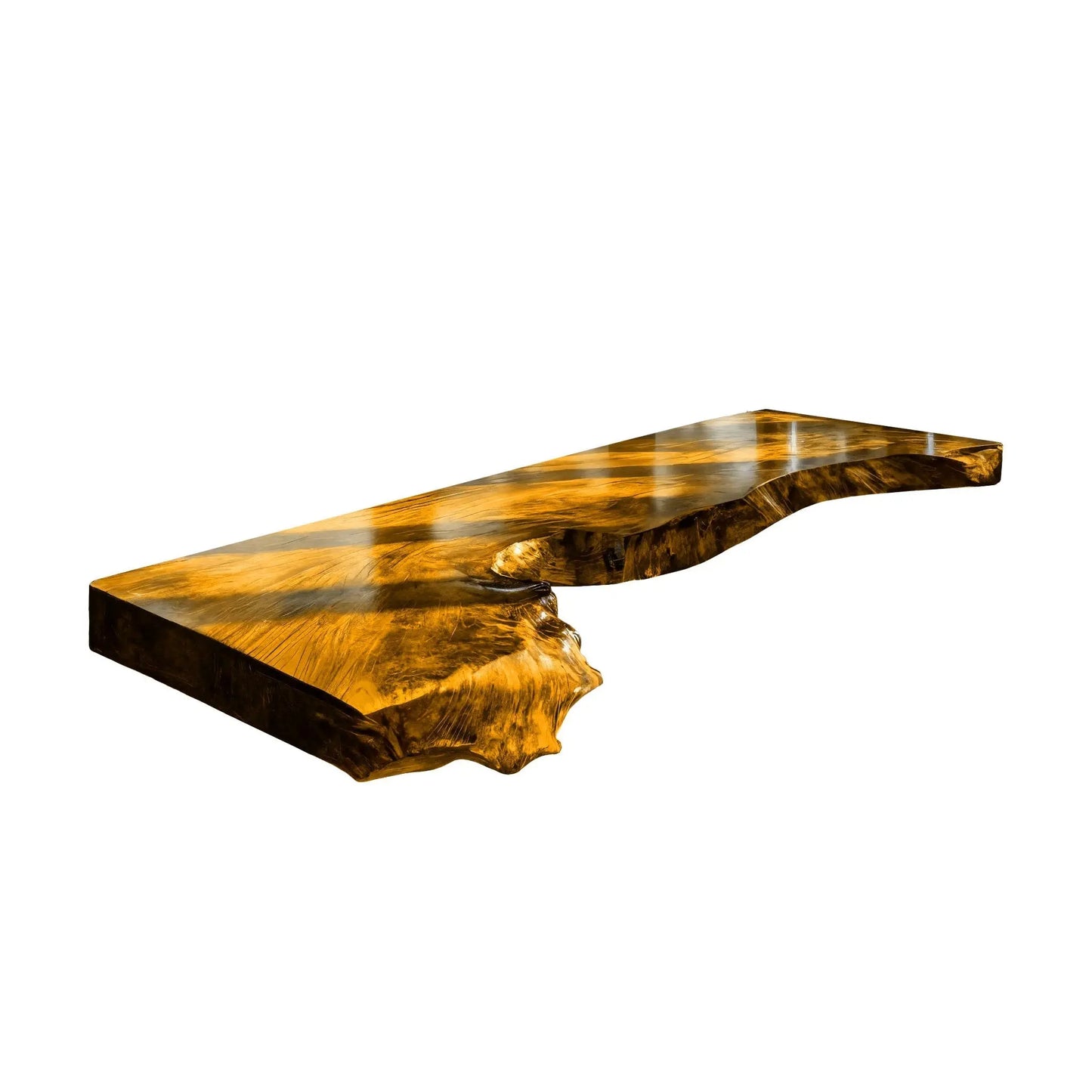 Arborex Live Edge Solid Wood Floating Desk Lynnsnail