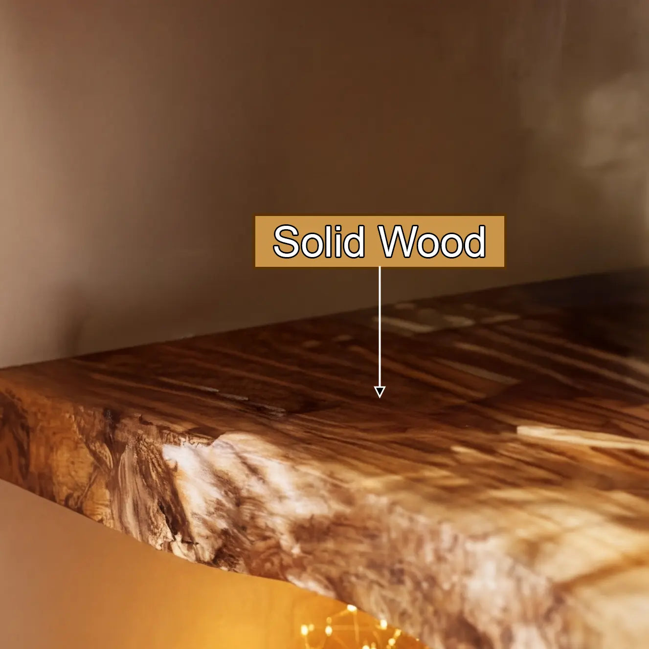 Ardorin Live Edge Solid Wood Floating Shelf SPA846446 Lynnsnail
