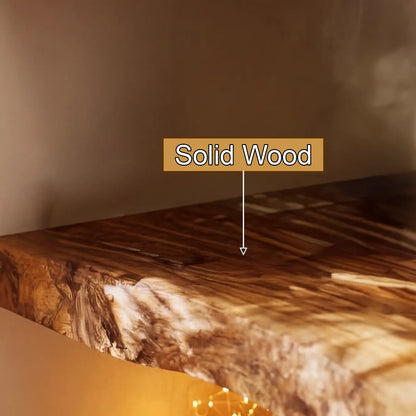 Ardorin Live Edge Solid Wood Floating Shelf SPA846446 Lynnsnail