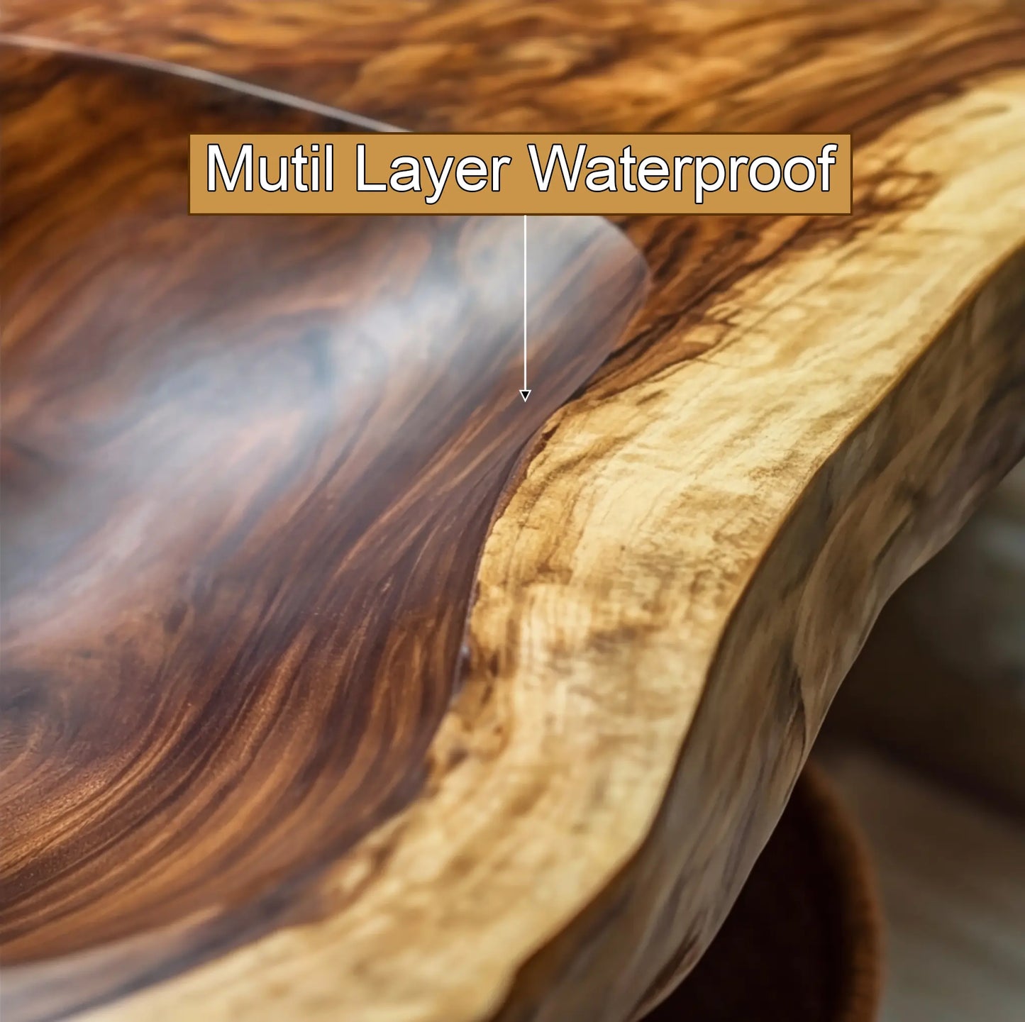 Arvessa Live Edge Solid Wood Floating Bathroom Vanity with Integrated Sink SPA256586 Lynnsnail