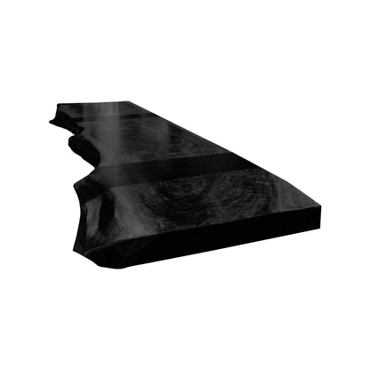 Auralis Live Edge Solid Wood Floating Desk Lynnsnail