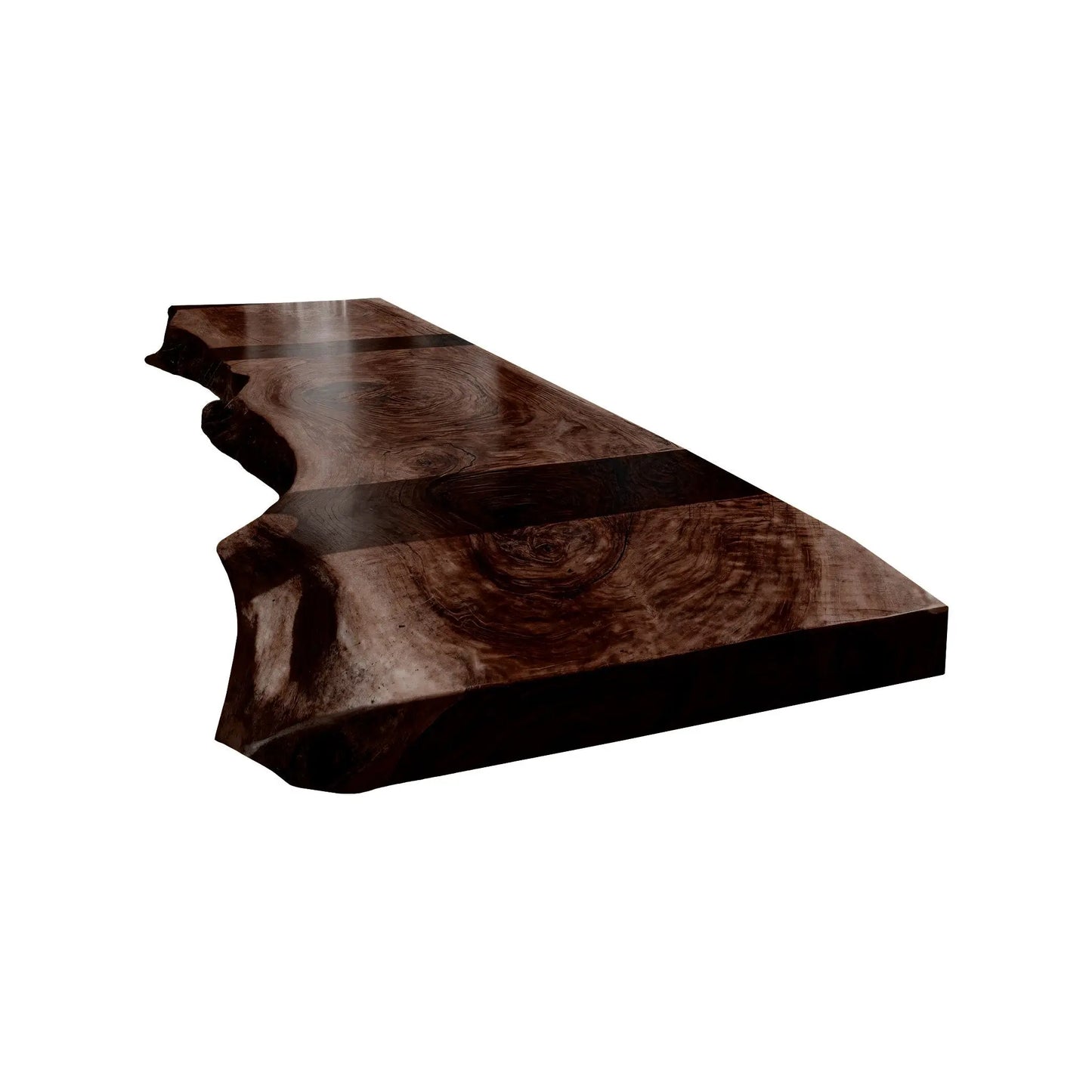 Auralis Live Edge Solid Wood Floating Desk Lynnsnail