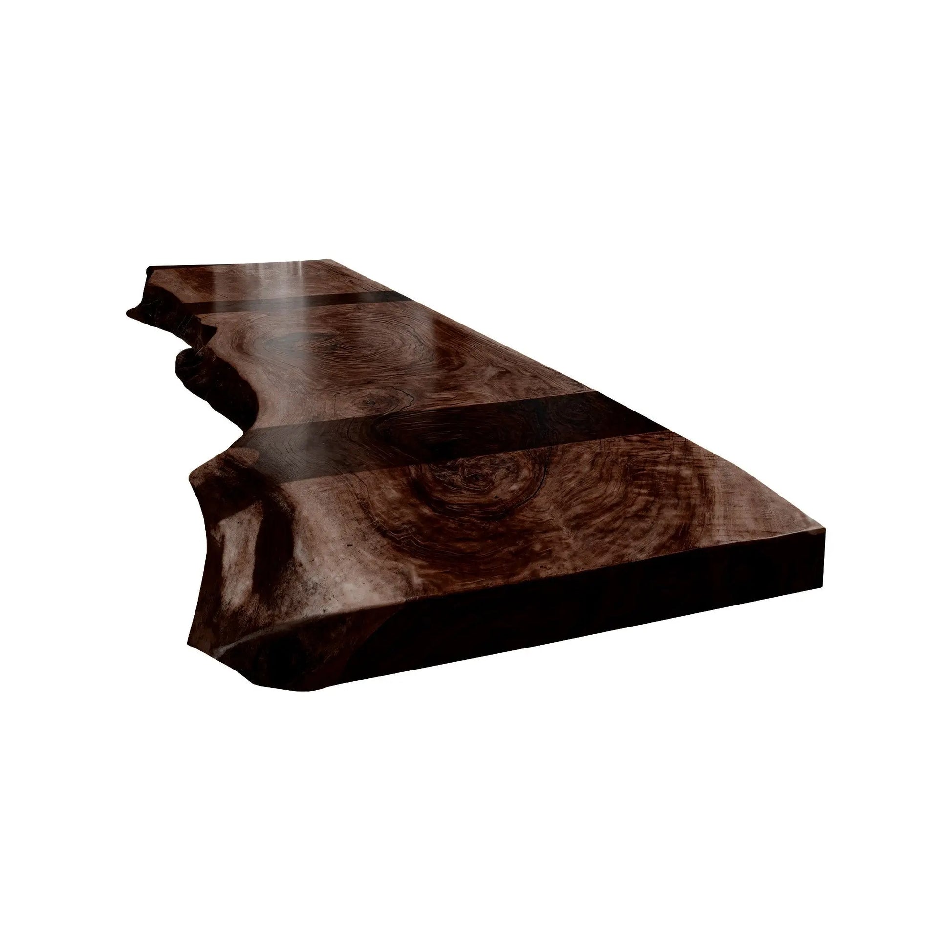 Auralis Live Edge Solid Wood Floating Desk Lynnsnail