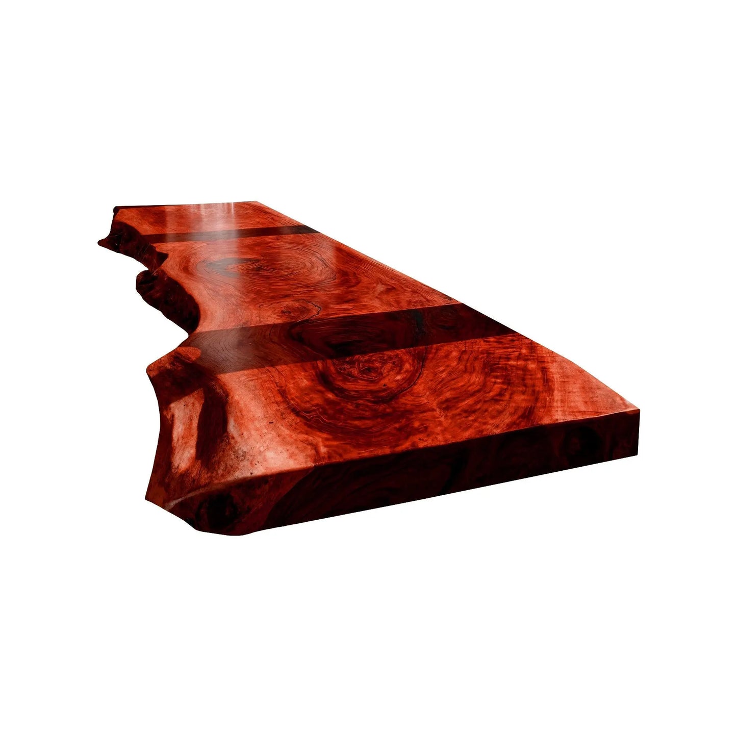 Auralis Live Edge Solid Wood Floating Desk Lynnsnail