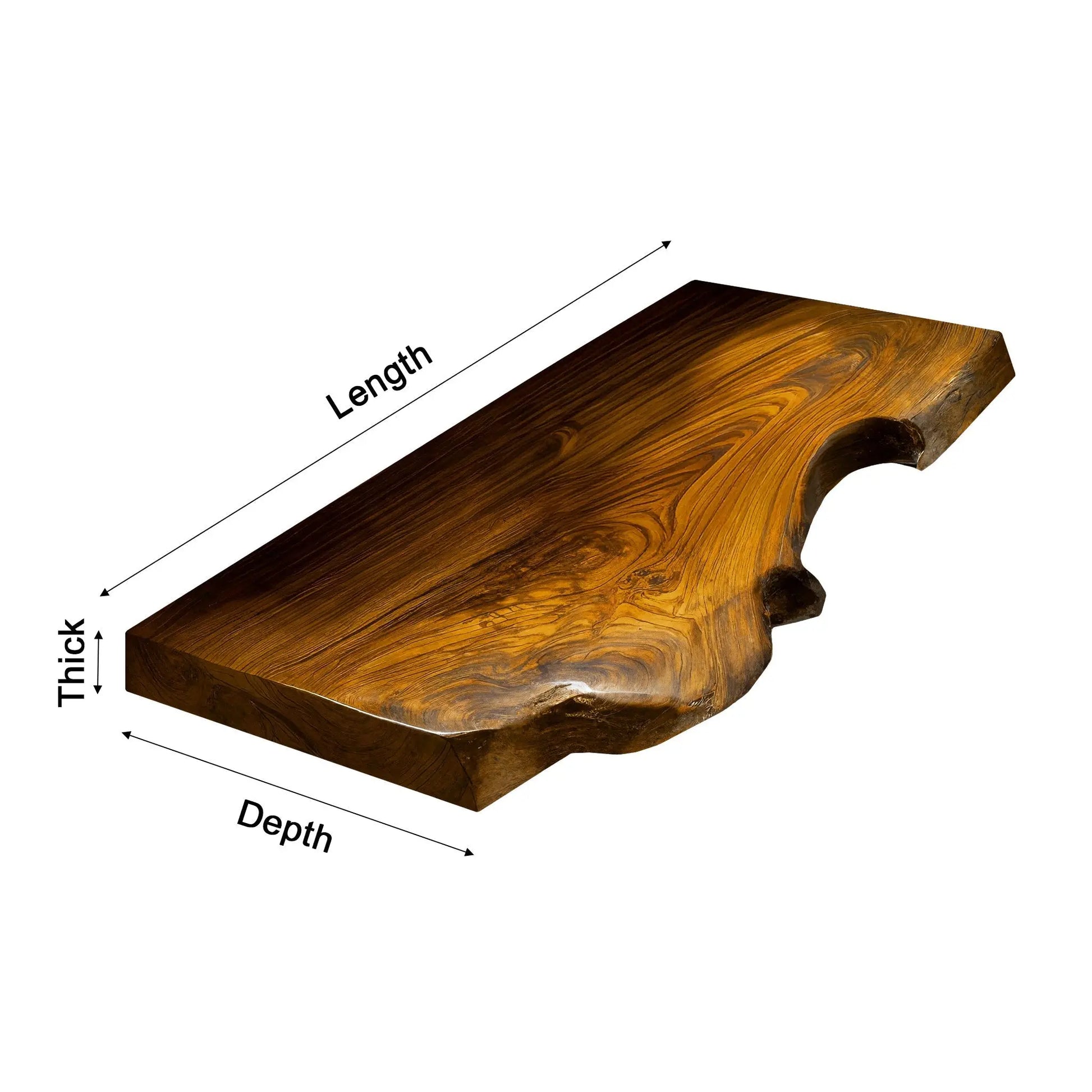 Aurelin Drift Live Edge Floating Bathroom Vanity Lynnsnail