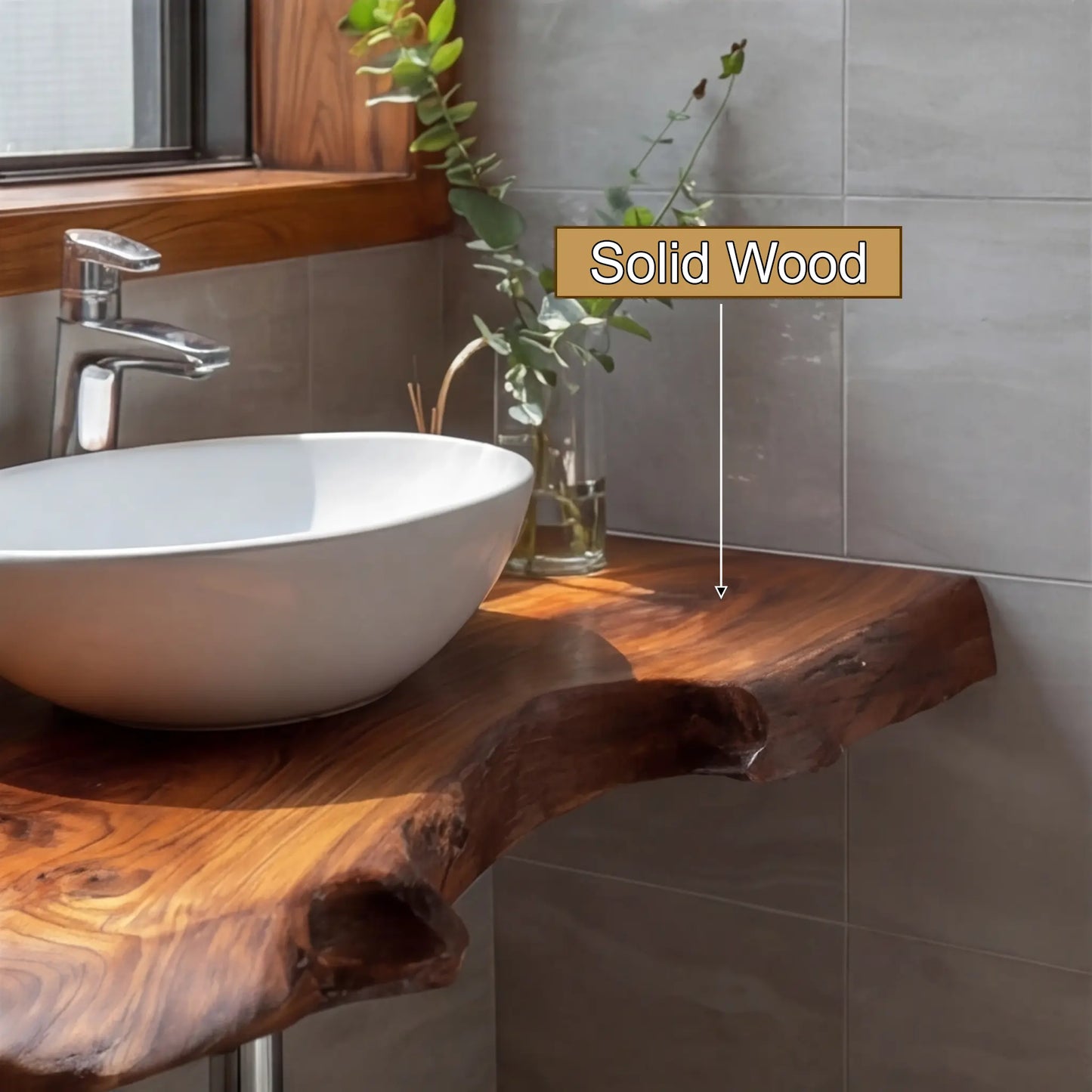 Aurelin Drift Live Edge Floating Bathroom Vanity Lynnsnail