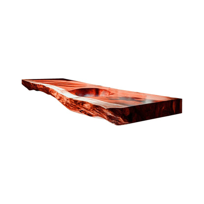 Aurevia Live Edge Solid Wood Floating Bathroom Vanity with Integrated Sink Lynnsnail