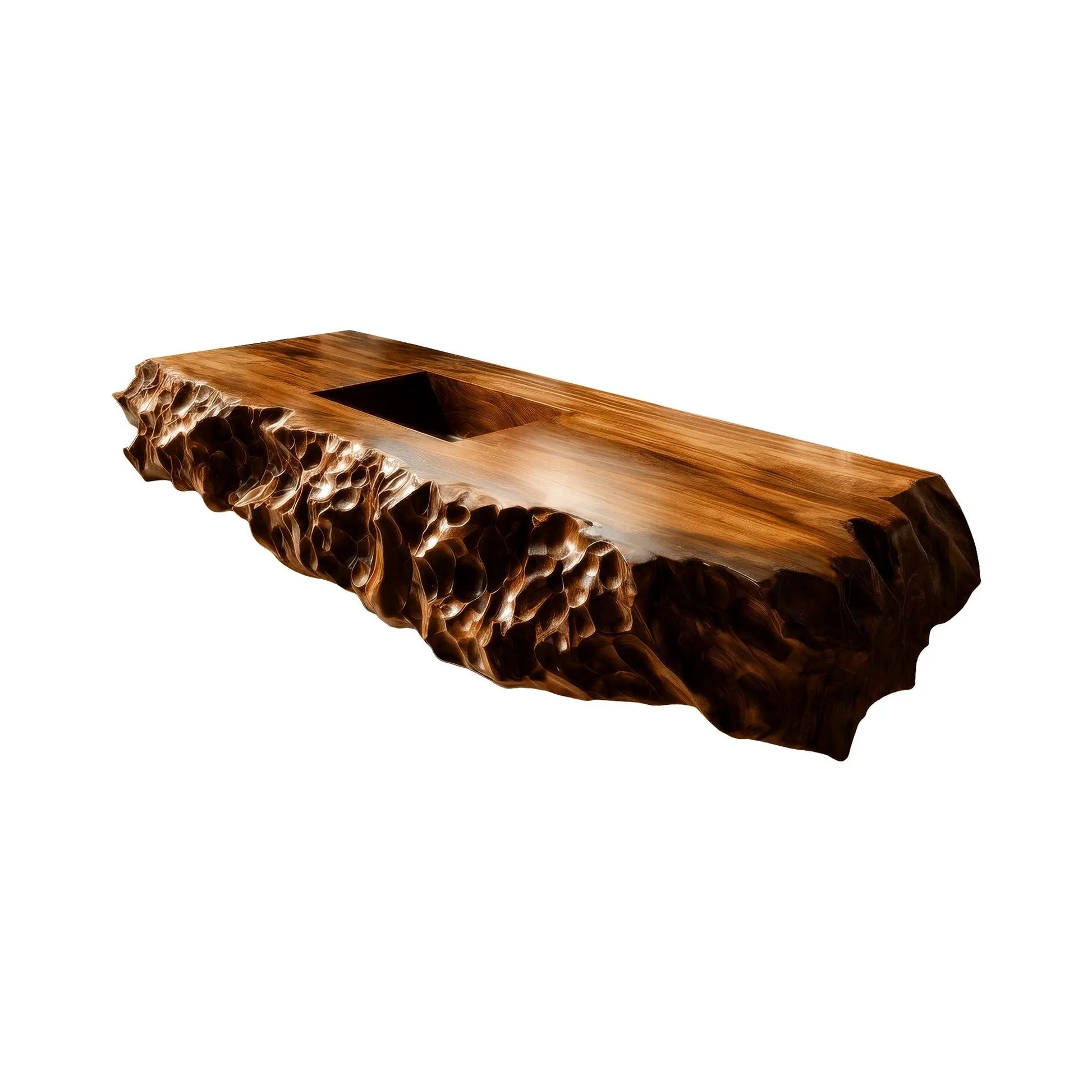 Averion Sculpted Solid Wood Floating Bathroom Vanity with Integrated Sink Lynnsnail